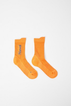 NNormal Merino socks Pomarańczowe | KMX582916