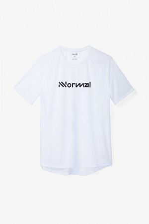 NNormal Race T-shirt NN Białe | VAK357840