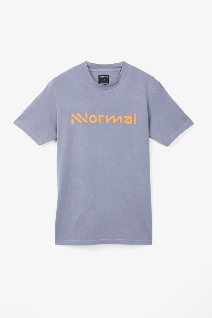 NNormal Organic cotton t-shirt Niebieskie | EYK725403