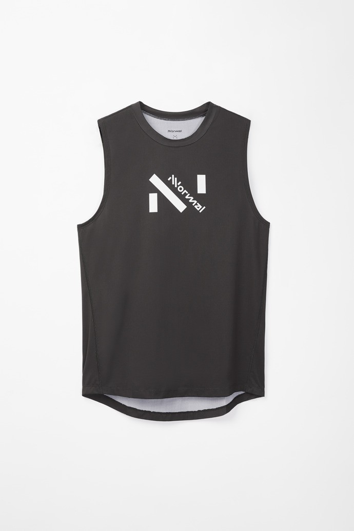 NNormal Race Tank Top Czarne | BHU473269