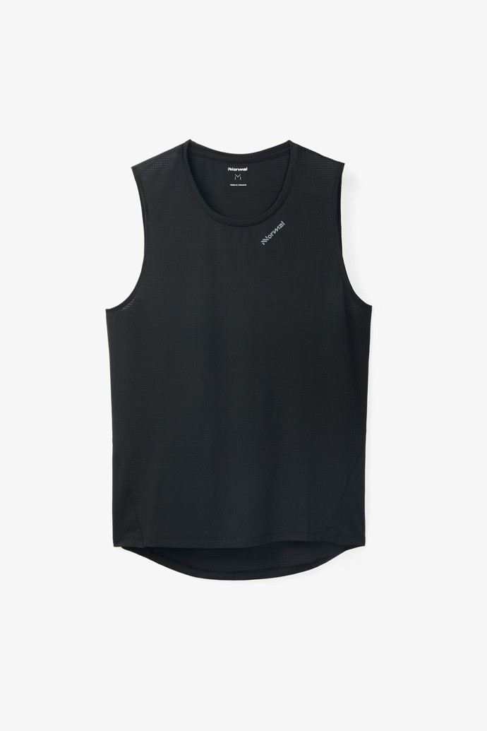 NNormal Race Tank Top Czarne | YJP879243