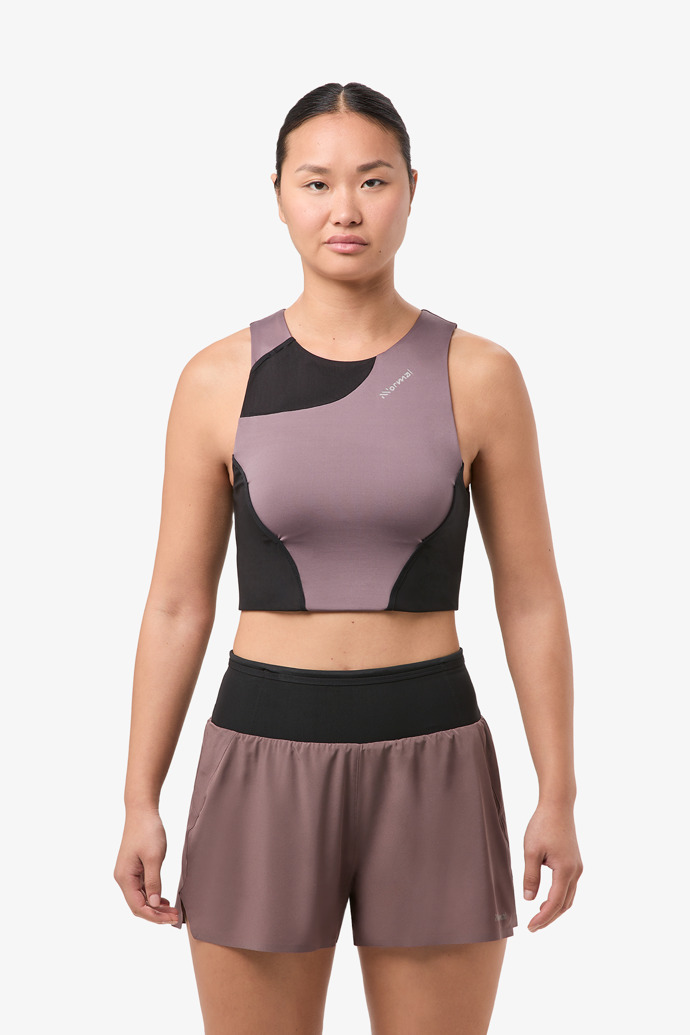 NNormal Trail Cropped Top Fioletowe | GOH384790