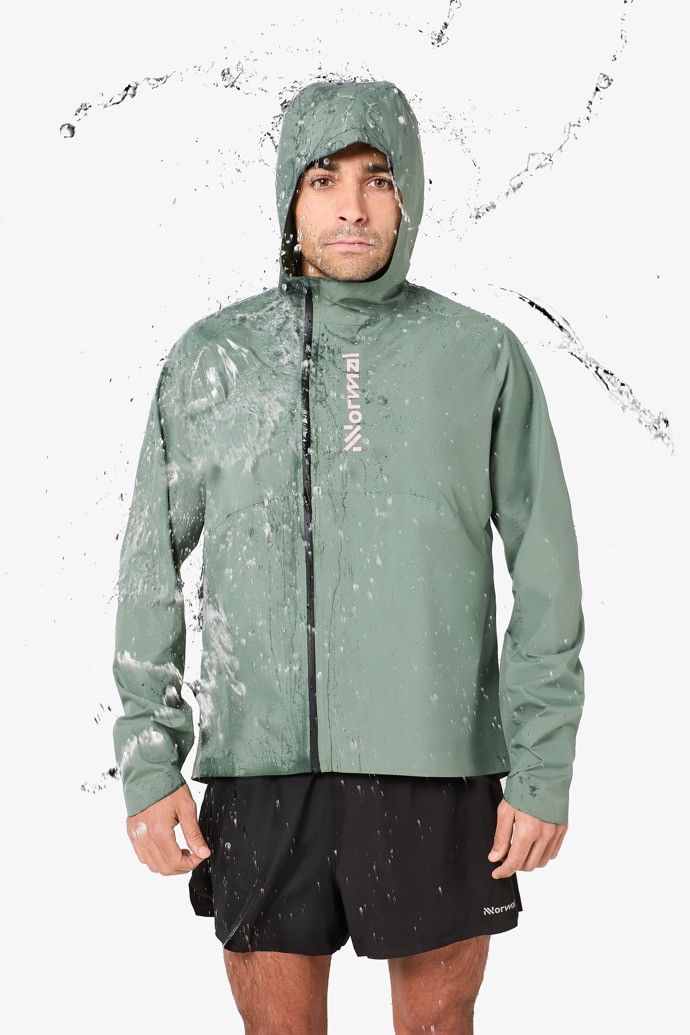 NNormal Trail Rain Jacket Zielone | QWF425768